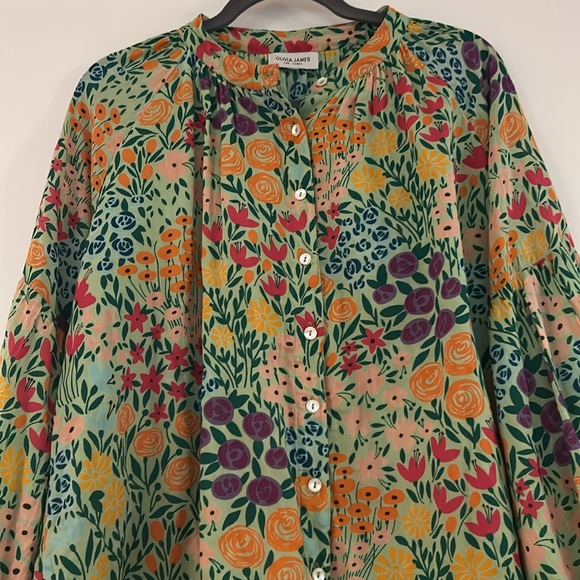 Olivia James Floral Top, M - Picture 3 of 6